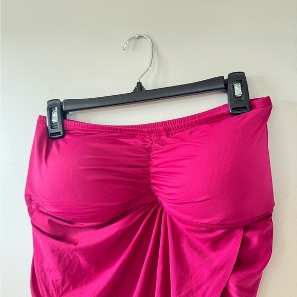 Coco Contours Clarity Bandeau Bra Sized Tankini Top Keepsake DEEP FUSCHIA,10/34D - Picture 10 of 15